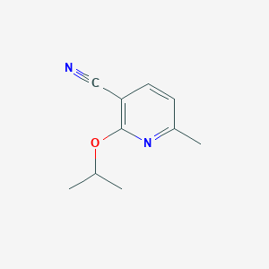 molecular formula C10H12N2O B8638451 2-Isopropoxy-6-methyl-nicotinonitrile 