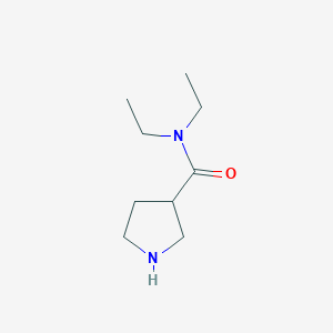 molecular formula C9H18N2O B8638465 N,N-diethyl-3-pyrrolidinecarboxamide 