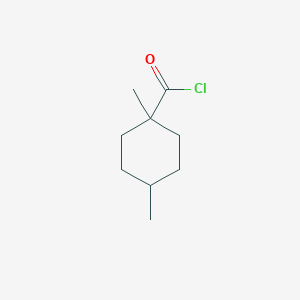 molecular formula C9H15ClO B8638473 1,4-Dimethylcyclohexane-1-carbonyl chloride CAS No. 49576-67-2