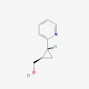 molecular formula C9H11NO B8638534 (trans-2-(Pyridin-2-yl)cyclopropyl)methanol 