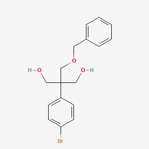 molecular formula C17H19BrO3 B8638536 2-((Benzyloxy)methyl)-2-(4-bromophenyl)propane-1,3-diol 