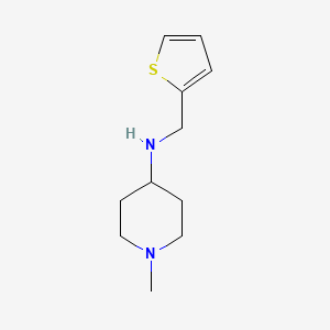 molecular formula C11H18N2S B8638586 4-[(2-Thienylmethyl)amino]-1-methylpiperidine 