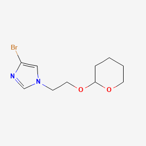 molecular formula C10H15BrN2O2 B8638592 4-Bromo-1-[2-(tetrahydro-pyran-2-yloxy)-ethyl]-1H-imidazole 
