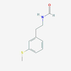 molecular formula C10H13NOS B8638684 Formamide, N-[2-[3-(methylthio)phenyl]ethyl]- CAS No. 90265-79-5