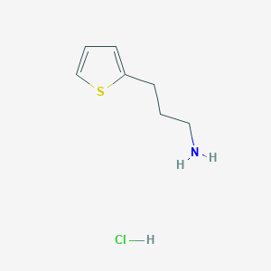 molecular formula C7H12ClNS B8638711 3-Thiophen-2-ylpropan-1-amine hydrochloride CAS No. 7404-70-8