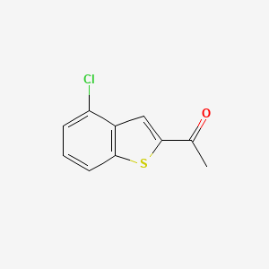 molecular formula C10H7ClOS B8638713 1-(4-Chlorobenzo[b]thiophen-2-yl)ethanone CAS No. 66490-34-4