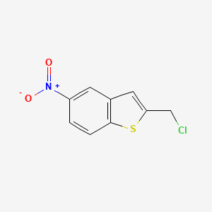 molecular formula C9H6ClNO2S B8638716 2-Chloromethyl-5-nitrobenzo[b]thiophene CAS No. 119198-20-8