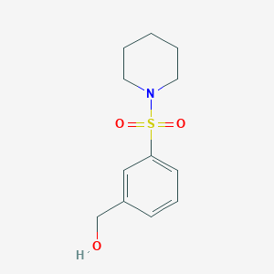 molecular formula C12H17NO3S B8638746 (3-(Piperidin-1-ylsulfonyl)phenyl)methanol 