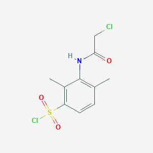 3-(2-Chloroacetamido)-2,4-dimethylbenzene-1-sulfonyl chloride