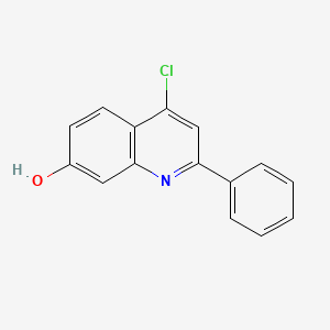 molecular formula C15H10ClNO B8638790 4-Chloro-2-phenylquinolin-7-ol 