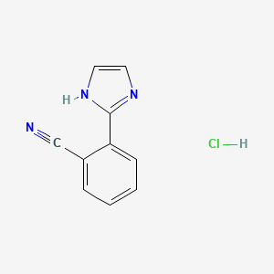 2-(1H-imidazol-2-yl)benzonitrile hydrochloride