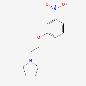 molecular formula C12H16N2O3 B8638846 1-(2-(3-Nitrophenoxy)ethyl)pyrrolidine 