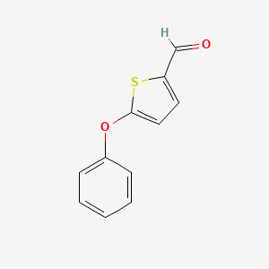 molecular formula C11H8O2S B8638885 5-Phenoxy-thiophene-2-carbaldehyde 