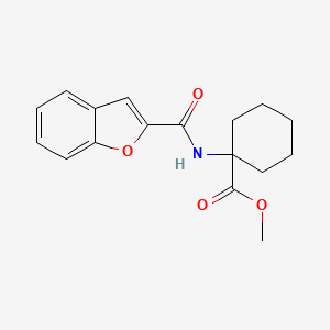 molecular formula C17H19NO4 B8638888 methyl 1-[N-(benzofuran-2-ylcarbonyl)amino]-1-cyclohexanecarboxylate 