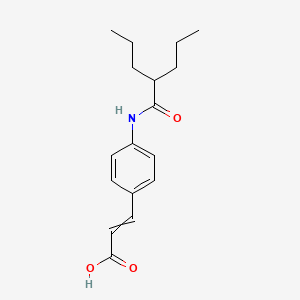 molecular formula C17H23NO3 B8638916 3-{4-[(2-Propylpentanoyl)amino]phenyl}prop-2-enoic acid CAS No. 656261-28-8