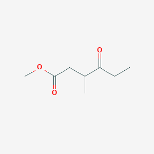 molecular formula C8H14O3 B8638973 Methyl 3-methyl-4-oxohexanoate 