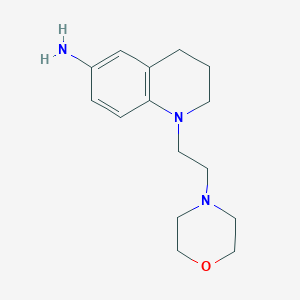 molecular formula C15H23N3O B8638974 1-(2-Morpholinoethyl)-1,2,3,4-tetrahydroquinolin-6-amine 