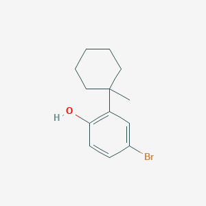 molecular formula C13H17BrO B8638980 4-Bromo-2-(1-methylcyclohexyl)phenol CAS No. 111008-55-0