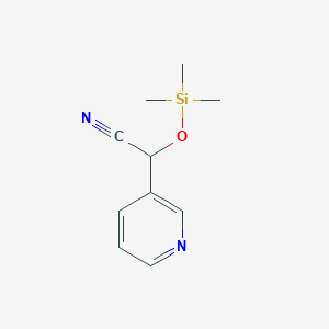 (3-Pyridyl)(trimethylsiloxy)acetonitrile
