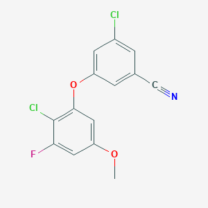 3-Chloro-5-(2-chloro-3-fluoro-5-methoxyphenoxy)benzonitrile