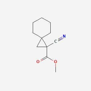 1-Cyano-spiro[2.5]octane-1-carboxylic acid methyl ester