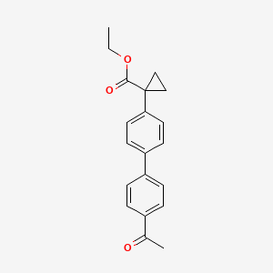 Ethyl 1-(4'-acetyl-[1,1'-biphenyl]-4-yl)cyclopropanecarboxylate
