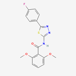 N-[5-(4-fluorophenyl)-1,3,4-thiadiazol-2-yl]-2,6-dimethoxybenzamide