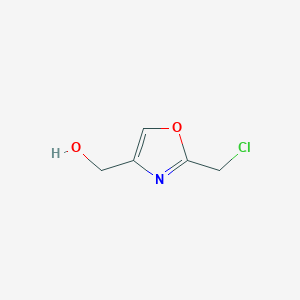 molecular formula C5H6ClNO2 B8639047 (2-(Chloromethyl)oxazol-4-yl)methanol CAS No. 1240601-59-5