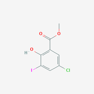 molecular formula C8H6ClIO3 B8639093 Methyl 5-chloro-2-hydroxy-3-iodobenzoate 