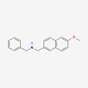 molecular formula C19H19NO B8639097 Benzyl[(6-methoxynaphthalen-2-yl)methyl]amine 