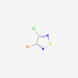molecular formula C2BrClN2S B8639101 3-Bromo-4-chloro-1,2,5-thiadiazole CAS No. 537706-13-1