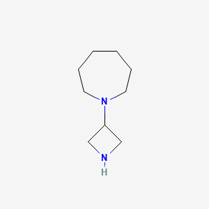 molecular formula C9H18N2 B8639153 1-(Azetidin-3-yl)azepane 