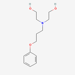 molecular formula C13H21NO3 B8639156 Ethanol, 2,2'-[(3-phenoxypropyl)imino]bis- CAS No. 166747-48-4