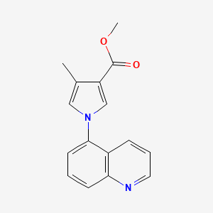 Methyl 4-methyl-1-(quinolin-5-yl)-1H-pyrrole-3-carboxylate