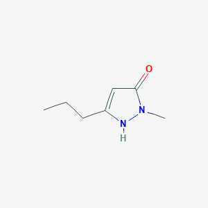 molecular formula C7H12N2O B8639224 2-Methyl-5-propyl-pyrazol-3-OL 