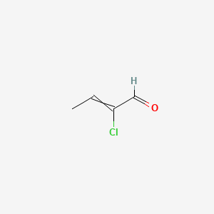 molecular formula C4H5ClO B8639257 2-Chloro-but-2-enal CAS No. 53175-28-3