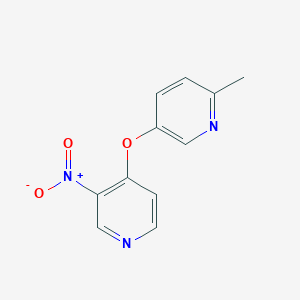 2-Methyl-5-[(3-nitropyridin-4-yl)oxy]pyridine
