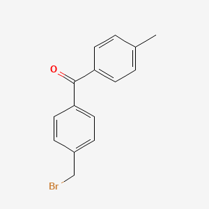 molecular formula C15H13BrO B8639286 4-(4-Toluoyl)benzyl bromide CAS No. 110931-67-4