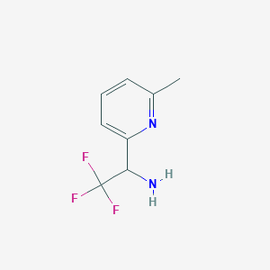 molecular formula C8H9F3N2 B8639305 2,2,2-Trifluoro-1-(6-methyl-pyridin-2-YL)-ethylamine 