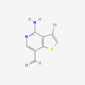 molecular formula C8H5BrN2OS B8639358 4-Amino-3-bromothieno[3,2-c]pyridine-7-carbaldehyde CAS No. 832697-62-8