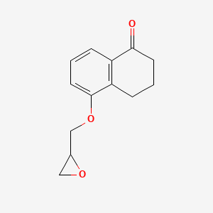 molecular formula C13H14O3 B8639373 5-(2,3-Epoxypropoxy)-1-oxotetralin 