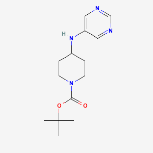 4-(Pyrimidin-5-ylamino)-piperidine-1-carboxylic acid tert-butyl ester