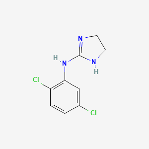molecular formula C9H9Cl2N3 B8639449 N-(2,5-dichlorophenyl)-4,5-dihydro-1H-imidazol-2-amine CAS No. 56514-55-7