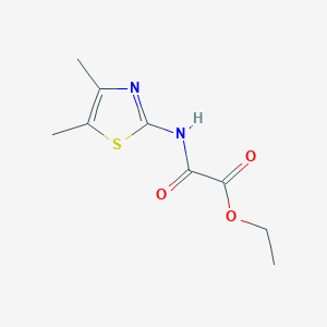 molecular formula C9H12N2O3S B8639456 Ethyl 4,5-dimethylthiazol-2-ylcarbamoylcarboxylate 