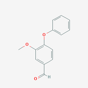 molecular formula C14H12O3 B8639460 3-Methoxy-4-phenoxybenzaldehyde 