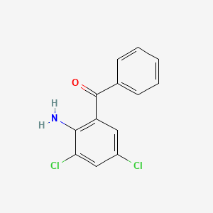 molecular formula C13H9Cl2NO B8639465 (2-Amino-3,5-dichlorophenyl)(phenyl)methanone CAS No. 5621-63-6