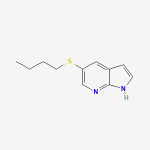 molecular formula C11H14N2S B8639481 5-Butylsulfanyl-1H-pyrrolo[2,3-b]pyridine CAS No. 923583-61-3