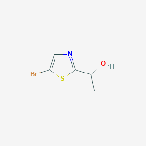 molecular formula C5H6BrNOS B8639589 1-(5-Bromothiazol-2-yl)ethanol 