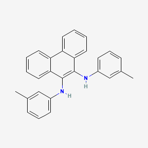 molecular formula C28H24N2 B8639601 N~9~,N~10~-Bis(3-methylphenyl)phenanthrene-9,10-diamine CAS No. 147850-51-9
