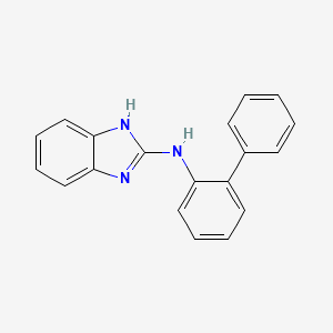 molecular formula C19H15N3 B8639609 N-([1,1'-Biphenyl]-2-yl)-1H-benzimidazol-2-amine CAS No. 917974-35-7